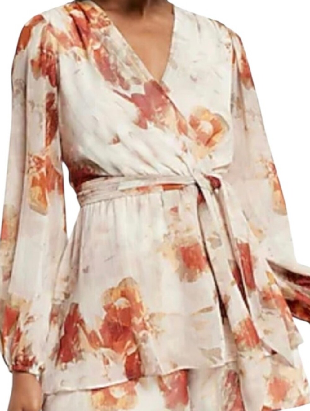 NWT Express Metallic Floral Romper - XL.              G1